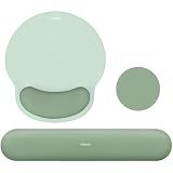 MOSISO Wrist Rest Support for Mouse Pad&Keyboard Set, Antique Green