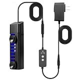 DaToo LED Aquarium Clean Light 3 W Fish Tank LED U-V Lamp for Green Water and Algae with Protective Shield and Timer for 5-25 Gallon Freshwater & Saltwater Fish Tanks