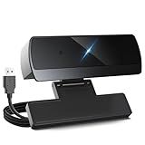 XOCLON HD 1080p Webcam with Microphone, USB Computer Web Camera, Streaming Camera, Noise Reduction, Auto Light Correction, Plug & Play for PC/Laptop, Works with Zoom, Skype, Teams