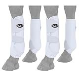 Tough 1 Extreme Vented Sport Boots Set, White, Medium