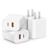 [4 Pack] 20W USB C Charger Block Fast Charging Multiport Adapter