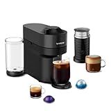 Nespresso Vertuo Pop+ Coffee Machine with Milk Frother, Liquorice Black