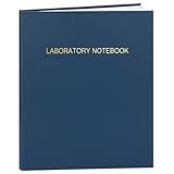 Yeplan Lab Notebook Laboratory Notebooks, 96 Pages, 8 7/8" x 11 1/4", Hardbound Sewn Binding, .25" Grid Format – Ideal for Science, Research, Chemistry, Blue Hardcover Journal Notebooks