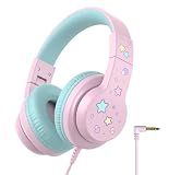 iClever HS19S Kids Headphones for School, Over-Ear for Toddler Boys Girls