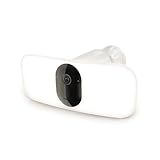 Floodlight Security Camera Wireless Outdoor 2K No Wiring - Arlo Pro 3, Rechargeable Battery, WiFi, Up to 3000 Lumens LED, Person & Vehicle Recognition, Package Detection, Color Night Vision, White