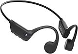 SUNGDOGIN 2025 New Bluetooth 6.0 Bone Conduction Headphones, Open-Ear Design, Sweatproof & Waterproof, HD Stereo Sound, 10Hrs Playtime, Lightweight for Running，Office，Daily Life（Black）