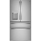 GE Profile PVD28BYNFS 36" 4-Door French Door Refrigerator with 27.6 cu. ft. Total Capacity in Fingerprint Resistant Stainless Steel