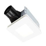 Broan-NuTone Bathroom Exhaust Fan with LED light – Easy Retrofit Without Attic Access, Quiet 1.5 Sones, Effective Ventilation at 80 CFM ENERGY STAR Certified Moisture and Odor Control