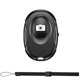 Wireless Camera Shutter Clicker | Camera Shutter Remote Control for iPhone & Android Smartphones | Wireless Remote Control Selfie Button - Includes Wrist Strap