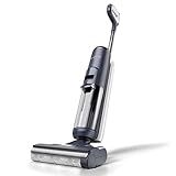Tineco Floor ONE S5 Smart Cordless Wet Dry Vacuum Cleaner and Mop for Hard Floors, Digital Display, Long Run Time, Great for Sticky Messes and Pet Hair, Space-Saving Design, Blue