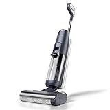 Tineco Floor ONE S5 Smart Cordless Wet Dry Vacuum Cleaner and Mop for Hard Floors, Digital Display, Long Run Time, Great for Sticky Messes and Pet Hair, Space-Saving Design, Blue