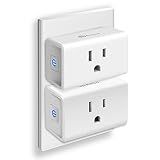 Kasa Smart Plug Ultra Mini 15A, Smart Home Wi-Fi Outlet Works with Alexa, Google Home, No Hub Required, UL Certified, 2.4G WiFi Only, 2 Count (Pack of 1)(EP10P2) , White