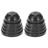 X AUTOHAUX 2pcs 50mm 55mm 60mm 65mm Car Rubber Housing Seal Caps Headlight Dust Cover Waterproof Dustproof Caps