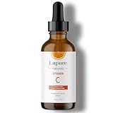 Lupure Professional Vitamin C Face Serum 20%, Anti Aging Facial Super Vit C Serum with Ascorbic Acid Hyaluronic Acid & Vitamin E for Dark Spots, Skin Care, Christmas Gift & Stocking | 1 Fl. Oz