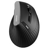 Uineer Vertical Mouse Wireless,Bluetooth Mouse with BT5.0/4.0/2.4G, Rechargeable with Battery Indicator,Ergonomic Design for Comfort and Reduced Wrist Strain, Ideal for Home,Office Use,Black