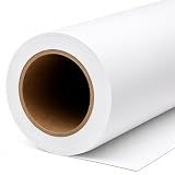 Yizhily Arctic White Paper Backdrop for Photoshoot, 53 in x 16.4 ft