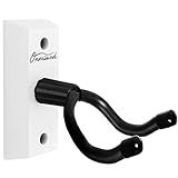 Ukulele Wall Mount Hanger, White Hardwood U-Shaped Ukulele Holder Hanger, Ukulele Wall Mount Hook for Ukulele Banjo Mandolin Concert Pineapple Soprano Tenor and Baritone