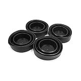 uxcell Universal 4Pcs Black Rubber Housing Seal Cap Dust Cover for Car LED Headlight