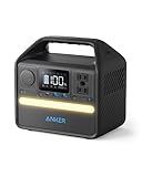 Anker 521 Portable Power Station Upgraded with LiFePO4 Battery, 256Wh 6-Port PowerHouse, 300W (Peak 600W) Solar Generator (Solar Panel Optional), 2 AC Outlets, 60W USB-C PD Output, Outdoor Generator