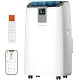 14,000 BTU Portable Air Conditioner, 4-in-1 Smart AC with WiFi