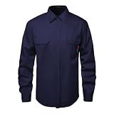 SKSAFETY FR Shirts for Men, 7 oz Flame Resistant Welding Work Shirt