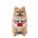MITOCAPY Handmade Dog Costume,Cherry Dog Bandana,Washable Lace Scarf Bandana for Small Medium Dogs Girl Boy Gift,Birthday Gift,Cute Cat Costume