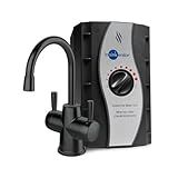 InSinkErator Stainless Steel Tank, HC250MBLK-SS HOT250 System, 2-Handle Drinking Faucet in Matte Black with 2/3-Gallon, Filter-Compatible Instant Hot/Cold Water Dispenser