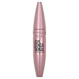 Maybelline Lash Sensational Washable Mascara, Lengthening and Volumizing for a Full Fan Effect, Blackest Black, 1 Count