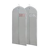 Dress Bags for Gowns Long, 65'' Long Dress Clear Garment Bag(Set of 2, 23.3'' X 65'')