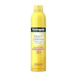 Neutrogena Beach Defense SPF 30 Sunscreen Spray, Broad Spectrum, Lightweight & Fast Absorbing, Oxybenzone & Octinoxate Free, Hawaii Act 104 Compliant Face & Body Sunscreen, 8.5 oz
