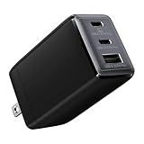 wegear USB C Charger, 67W 3-Port GaN Fast Compact Foldable for MacBook Pro/Air, Pixelbook, iPad Pro, iPhone 16/15/Pro, Galaxy S25/S24, Note20, Pixel, Apple Watch