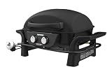 Nexgrill Tabletop 2 Burner Gas Grill & Griddle Combo, 2-in-1 with Handles