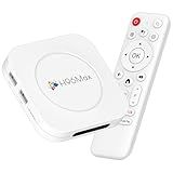 Android 14.0 TV Box 2025, LEFFOT M1 Plus 8K UHD Streaming Device for TV with HDR10+, 4GB RAM + 128GB ROM, Smart TV Box with 2.4G & 5G Dual-Band WiFi 6, BT 5.0, Voice Control, RK3528 Quad Core A53