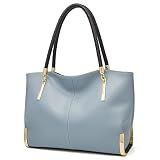 FOXLOVER Leather Tote Bag for Women Top-handle Handbags Shoulder Purses