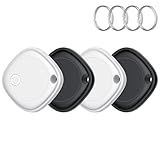 Air Tags-4 Pack, Bluetooth Tracker Works with Apple Find My APP (iOS Only), Bluetooth Smart Air Tag Keys Finder and Item Locator for Keys, Bags, Luggage, Pets, Wallet, Replaceable Battery