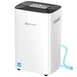 Dehumidifier for Basement, 52 Pints Dehumidifiers for Bedroom Bathroom Large Room Home, 4500 Sq.Ft Dehumidifier with Drain Hose, 2025 Energy Star Certificate, Humidity Control, 24H-Timer, Auto Defrost
