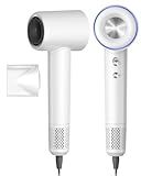 Coolpub High Speed Hair Dryer,150000 RPM Brushless Motor Professional Blow Dryer for Fast Drying,500M Negative Ions Ionic with Magnetic Blow Air Nozzle,Control Quiet Noise, Lightweight for Travel