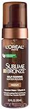 L'Oreal Paris Sublime Bronze Self Tanning Water Mousse, Streak-Free Natural Looking Tan, 5 fl. Oz