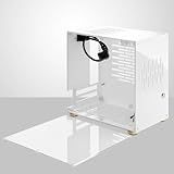 Mini ITX Computer Case, Mini ITX PC Case, Premium Clear Arcylic Mini Computer Case, Side Transparent DIY Gaming Desktop Computer Chassis Case