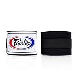 Fairtex HW2 Hand Wraps, 180 Inch | Boxing, Muay Thai, Black