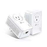 TP-Link AV1000 Powerline Ethernet Adapter Kit (TL-PA7017P KIT) - Passthrough, Noise Filtering, Gigabit Port, Plug Pair & Play, Network Adapter, Free Expert Support