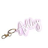 Acrylic Keychain Personalized, Custom Name Charm, School Tag, Backpack, Diaper Bag Tag, Lunchbox Accessories