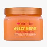 Tree Hut Jelly Bear Shea Sugar Scrub, Exfoliating, Hydrating & Moisturizing Body Scrub with Shea Butter & Nourishing Essential Oils, Smooth & Soften Skin, 18 oz