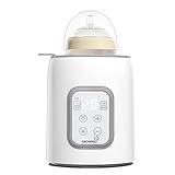 Bottle Warmer, Grownsy 8-in-1 Fast Baby Bottle Warmer with Timer, Safe for Breastmilk Nutrients, Accurate Temperature Control, with Defrost, Sterili-zing, Keep Warm, Heats Baby Food & Bottles