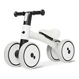 Amazon Basics Balance Bike, 4-Wheel Toddler Bike for Ages 12-24 Months, Sturdy Frame, Scratch Resistant Wheels, Comfortable Seat, Rounded Design, for Learning to Walk and Ride