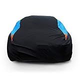 MORNYRAY Waterproof Car Cover All Weather Snowproof UV Protection Windproof Outdoor Full car Cover, Universal Fit for Sedan (Fit Sedan Length 194-206 inch, Blue)
