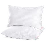 EIUE Hotel Collection Bed Pillows for Sleeping 2 Pack Queen Size，Pillows for Side and Back Sleepers,Super Soft Down Alternative Microfiber Filled Pillows,20 x 30 Inches