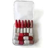mekuel 12Pcs Capsule Cream Mini Lipstick for Women, Travel Friendly