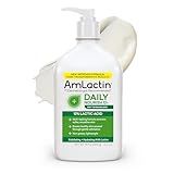 AmLactin Daily Nourish Therapeutic Body Lotion for Dry Skin - No-Scrub Exfoliator and Moisturizer 12% Lactic Acid Lotion, 14.1 oz (Packaging May Vary)