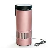 AquaGleam Rose Gold Metal Car Air Purifier USB 5V 3W For Auto Cup Holders